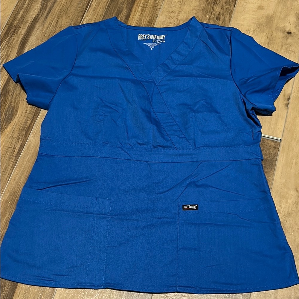 Grey's Anatomy Royal Blue Scrub Top
